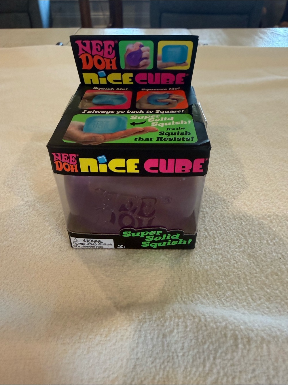 Needoh Nice Cube - Purple Super Solid Squish